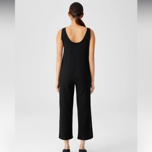 Eileen Fisher Cozy Brushed Terry Hug Jumpsuit size Petite Medium - Picture 3 of 16